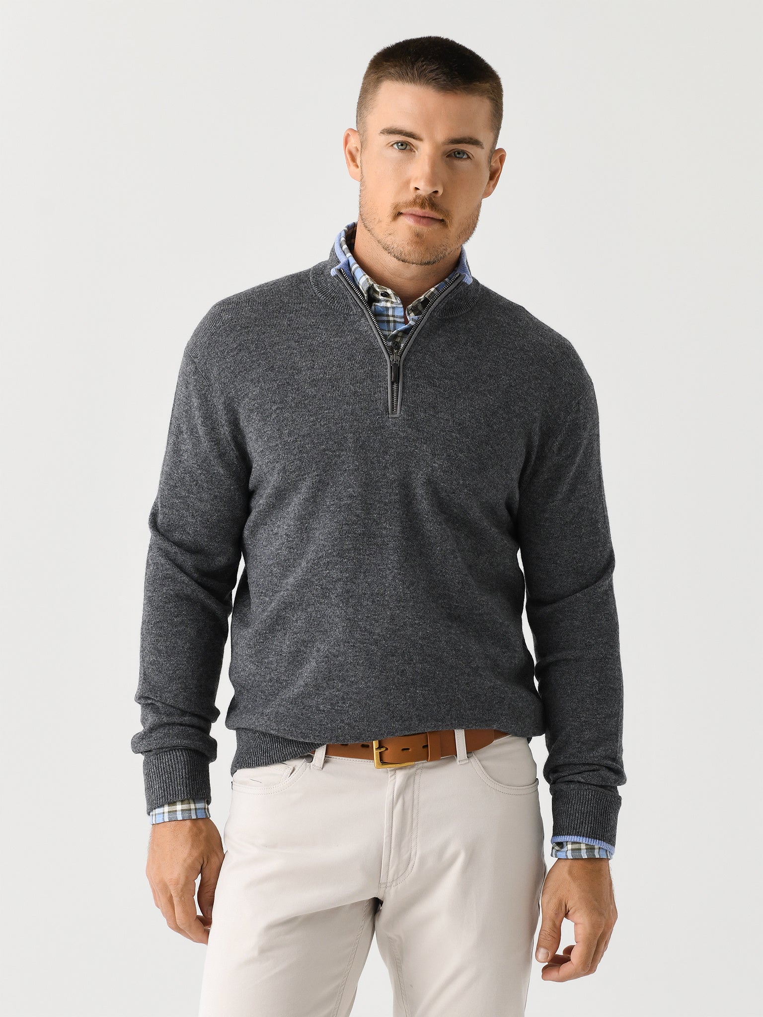 Greyson Men's Sebonack Quarter-Zip - Saint Bernard