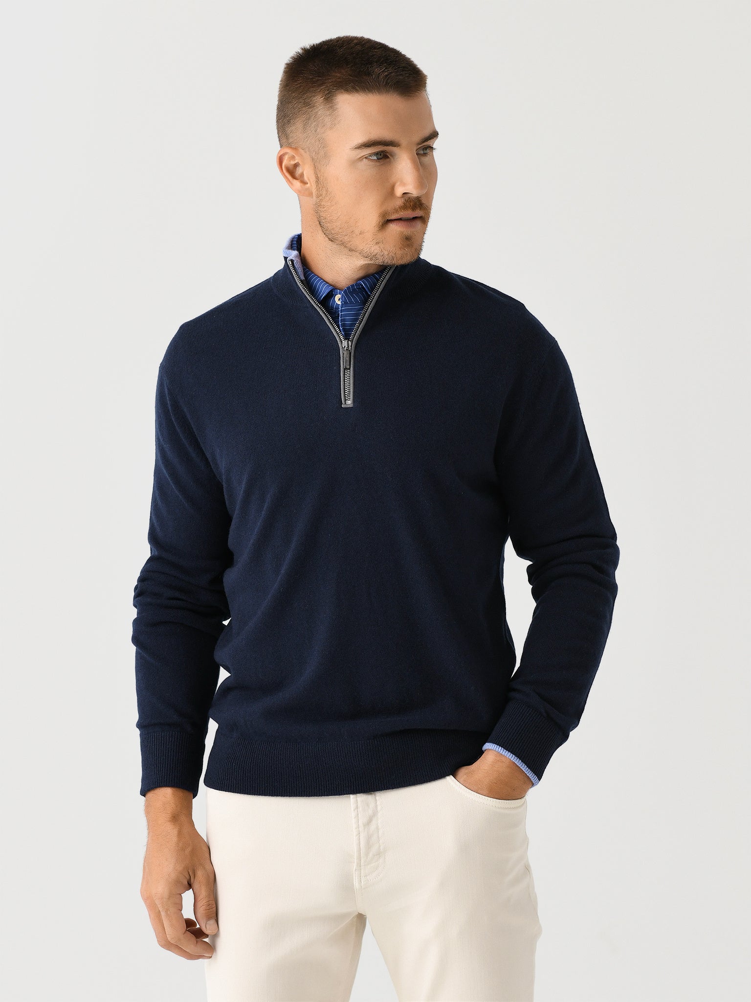Greyson Men's Sebonack Quarter-Zip - Saint Bernard