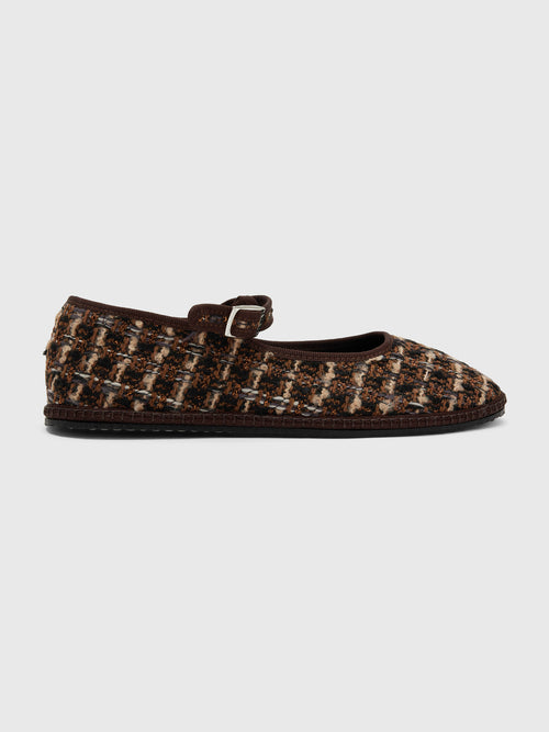 Vibi Venezia Women's Mary Jane Tweed Flat