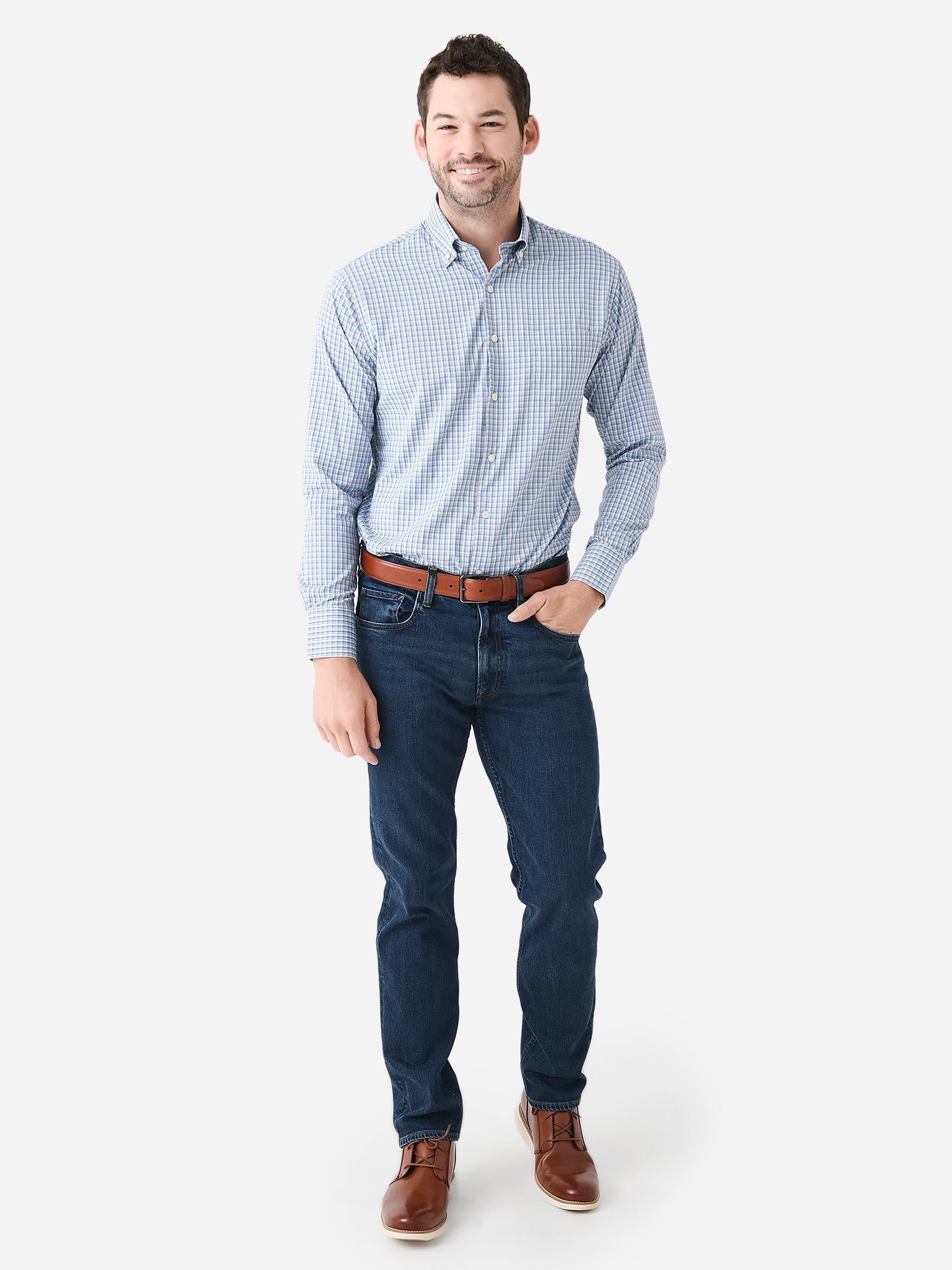 Men Blue Solid Casual Blazers-LBR-5500-Blue main image 1