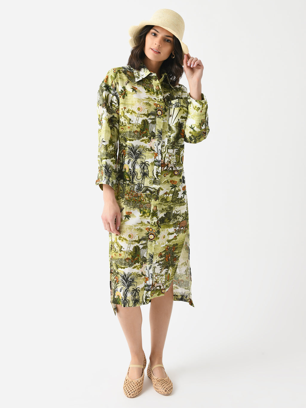 Chufy Women's Anise Safari Dress - Saint Bernard