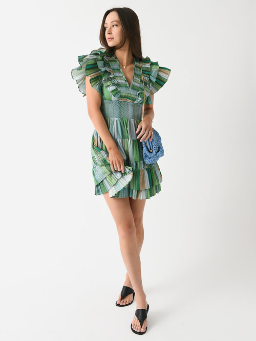 Chufy Women's Poppy Organic Pleated Mini Dress