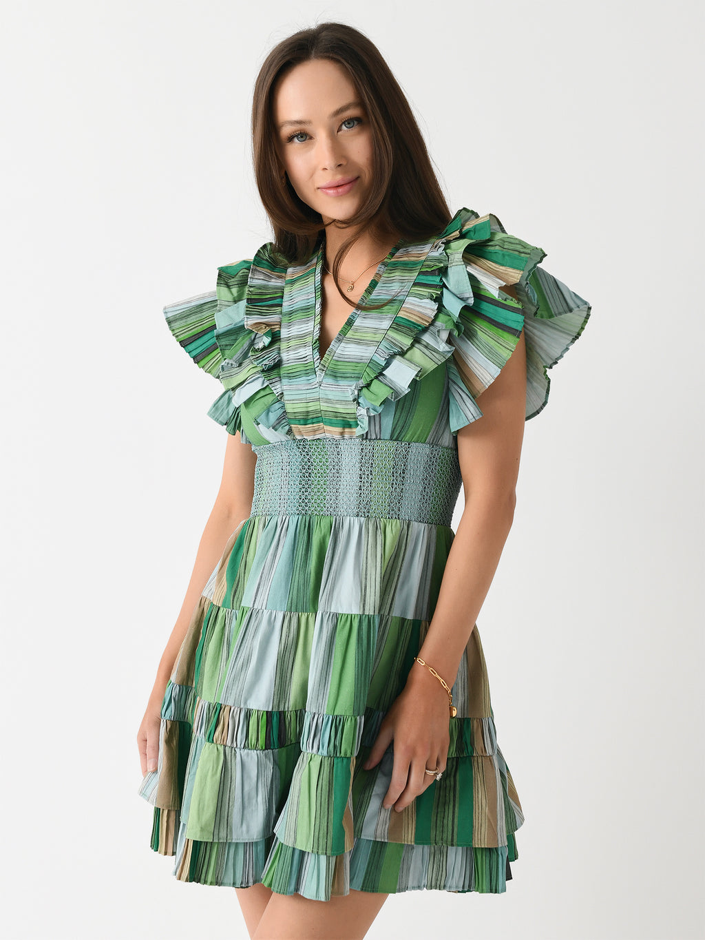 Chufy Women's Poppy Organic Pleated Mini Dress - Saint Bernard