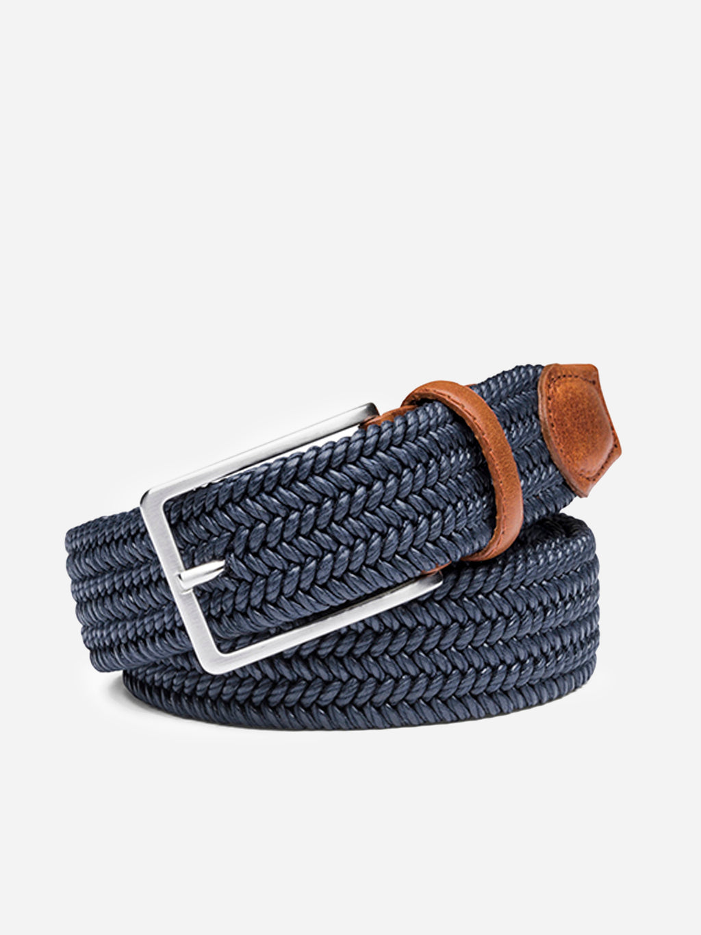 Peter Millar Crown Men's Waxed Braided Belt - Saint Bernard