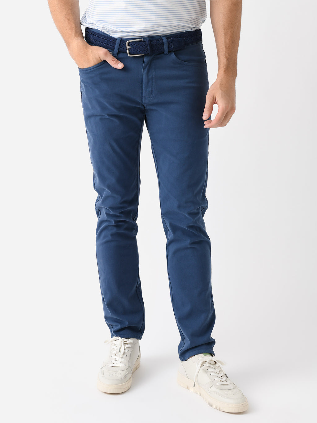 Peter Millar Crown Men's Signature Sateen Five-Pocket Pant - Saint Bernard