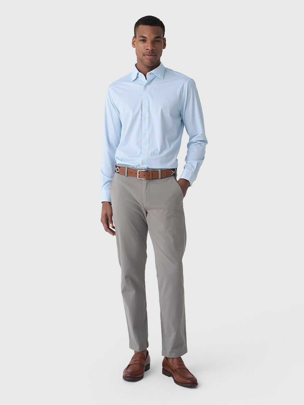 Peter Millar Crown Men's Signature Sateen Flat Front Trouser - Saint Bernard