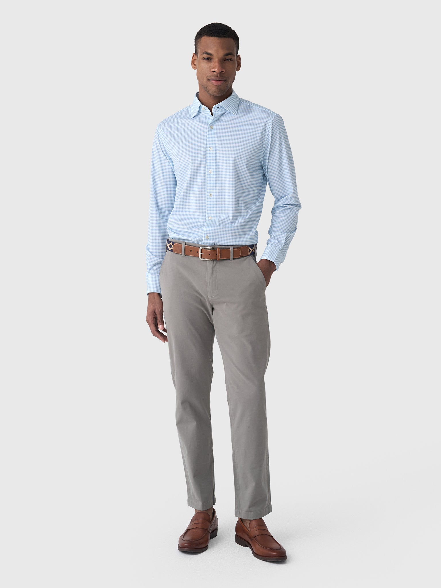 Peter Millar Crown Men's Signature Sateen Flat Front Trouser - Saint Bernard