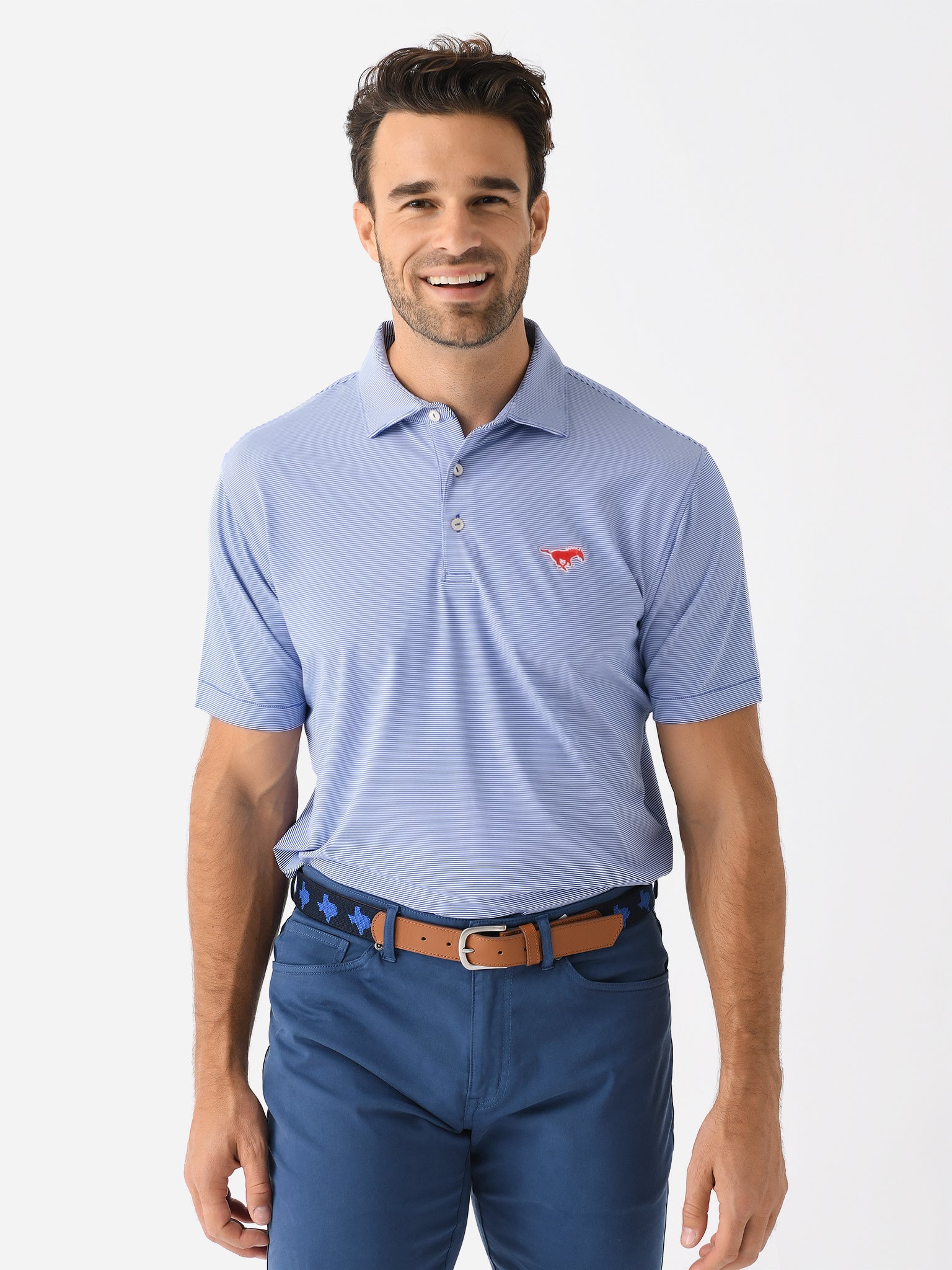 Peter Millar Collegiate Men's Jubilee Stripe Performance Jersey