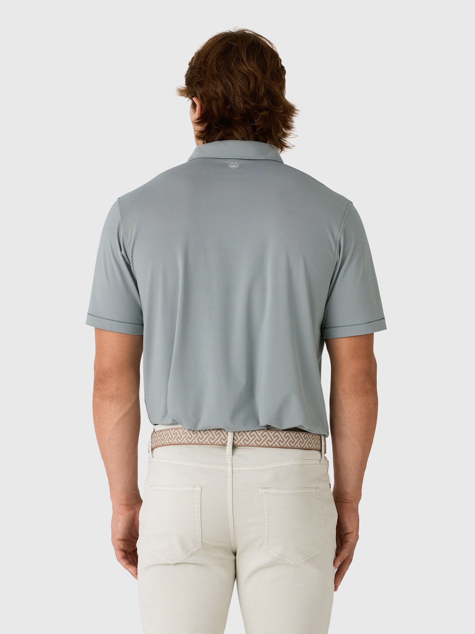 Peter Millar Crown Sport Men's Southlake Carroll Dragons Jubilee Performance Jersey Polo - Saint Bernard
