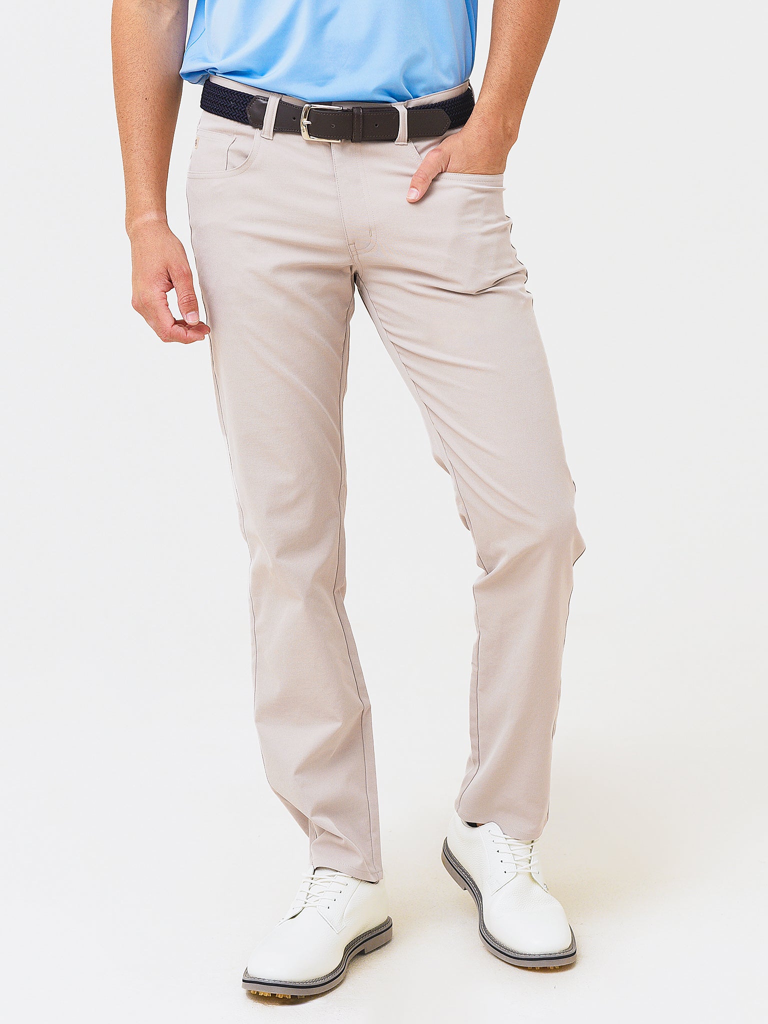 Peter Millar Crown Sport Men's EB66 Performance Five-Pocket Pant - Saint Bernard