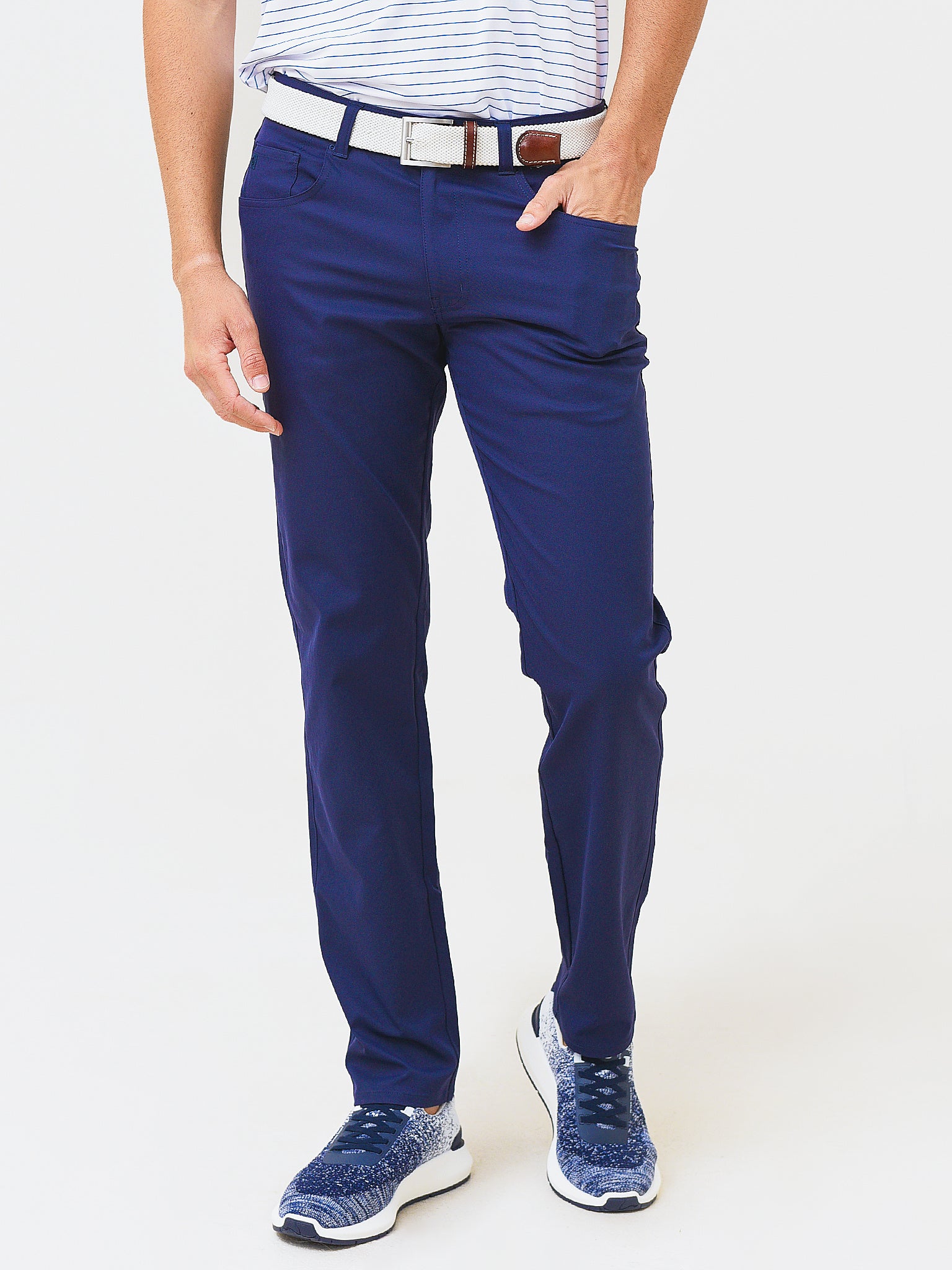 Peter Millar Crown Sport Men's EB66 Performance Five-Pocket Pant - Saint Bernard