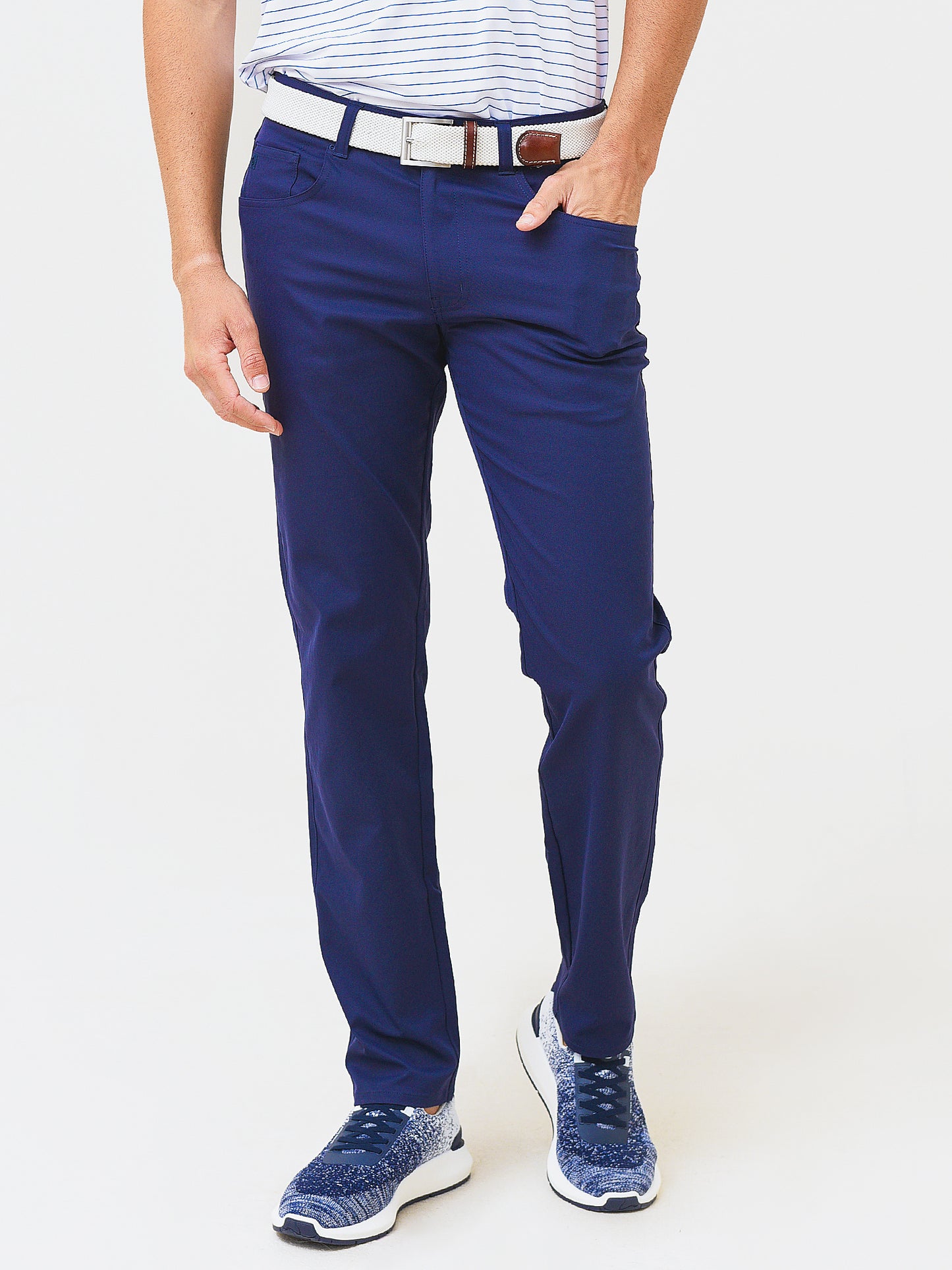 Peter Millar Crown Sport Men's EB66 Performance Five-Pocket Pant - Saint Bernard