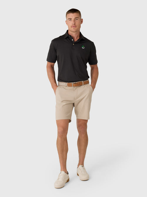 Peter Millar Crown Sport Men's Southlake Carroll Dragons Solid Performance Jersey Polo - Saint Bernard