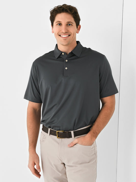 Peter Millar Crown Sport Men's Solid Performance Jersey Polo
