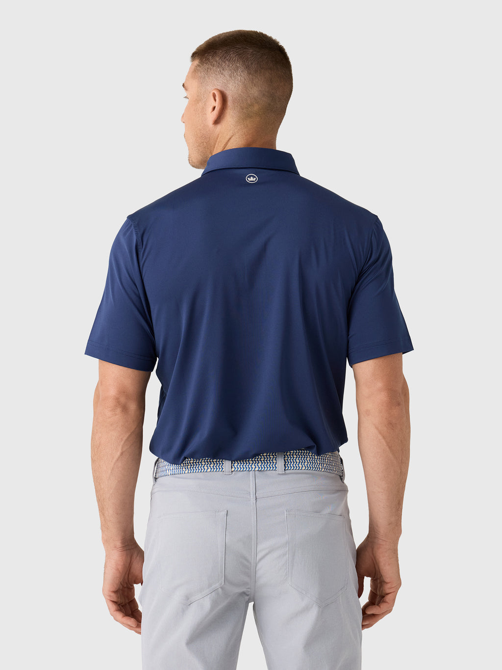 Peter Millar Crown Sport Men's Solid Performance Jersey Polo - Saint Bernard