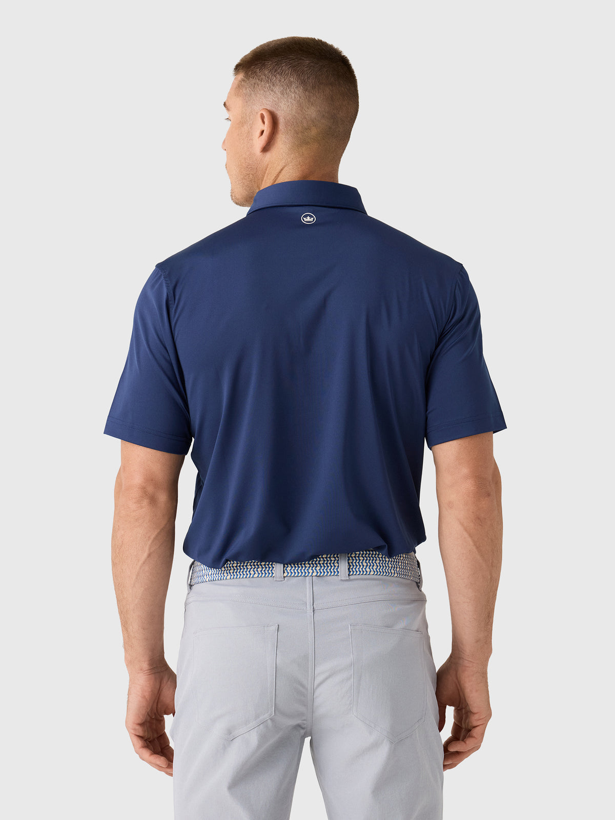 Peter Millar Crown Sport Men's Solid Performance Jersey Polo - Saint Bernard