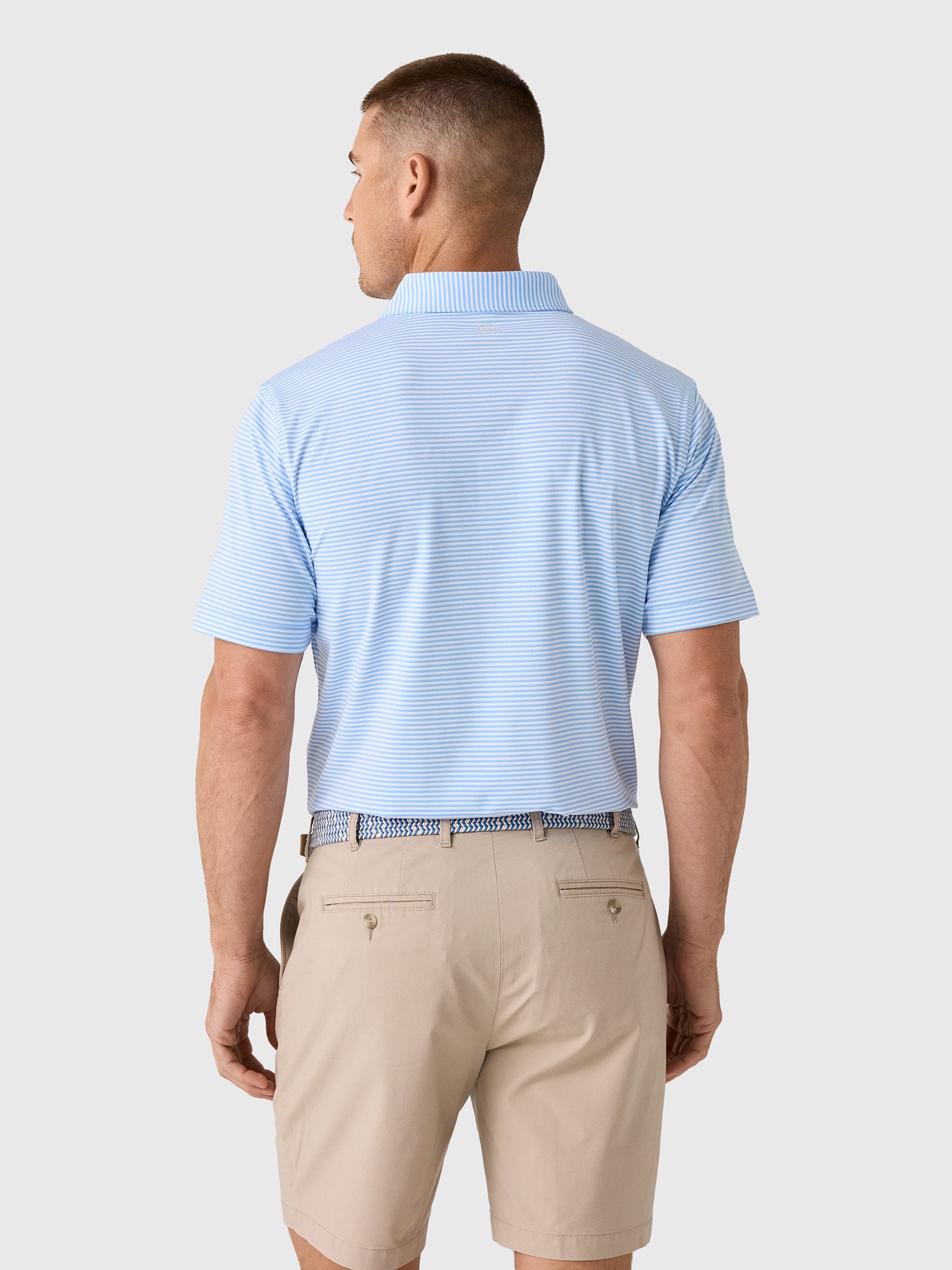 Peter Millar Crown Sport Men's Hales Performance Jersey Polo - Saint Bernard