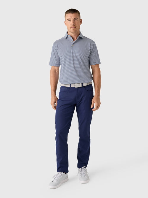 Peter Millar Crown Sport Men's Hales Performance Jersey Polo - Saint Bernard