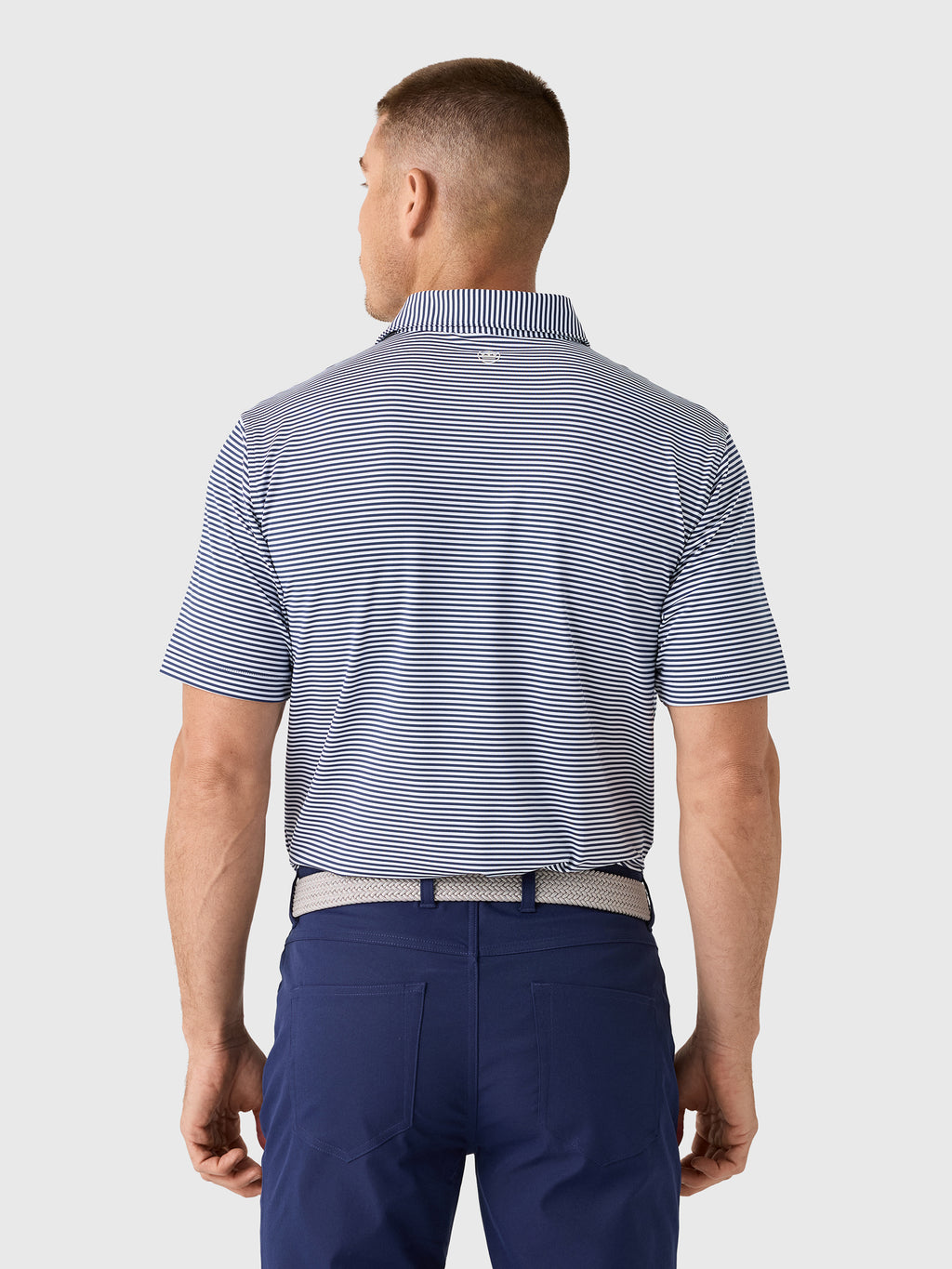 Peter Millar Crown Sport Men's Hales Performance Jersey Polo - Saint Bernard