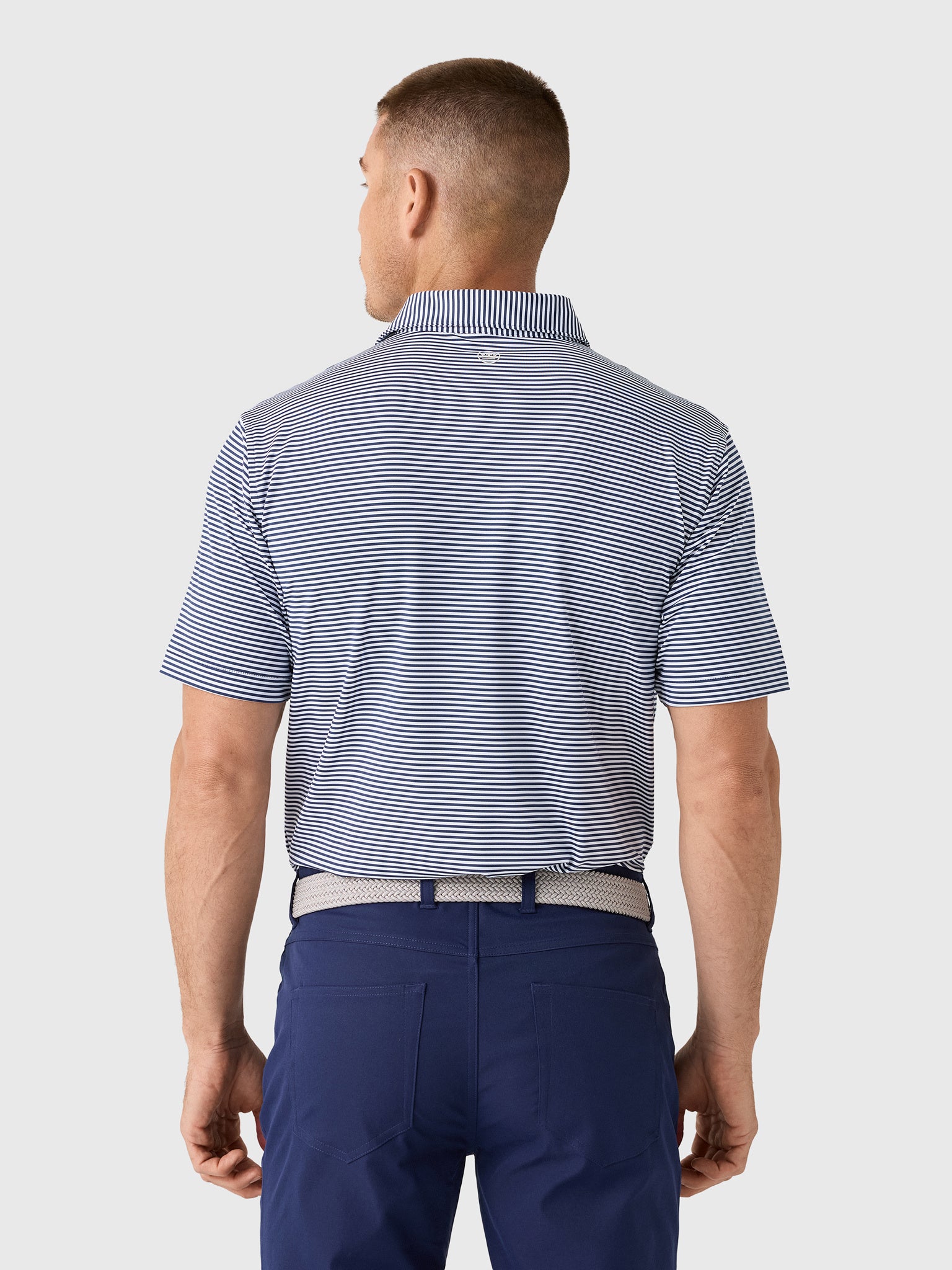 Peter Millar Crown Sport Men's Hales Performance Jersey Polo - Saint Bernard