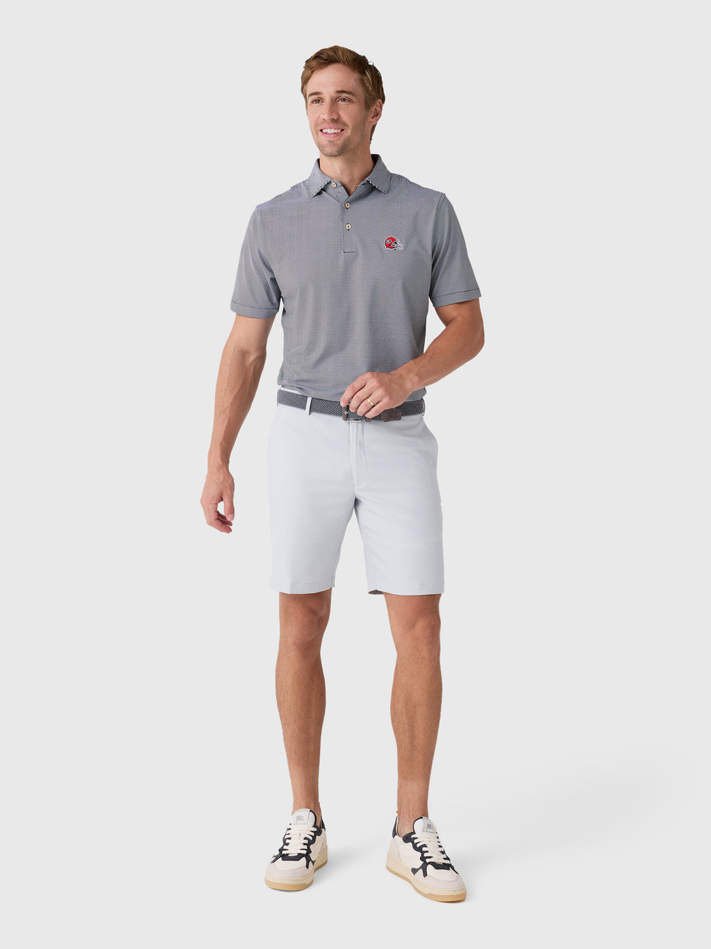 Peter Millar Collegiate Men's Jubilee Stripe Performance Jersey Polo