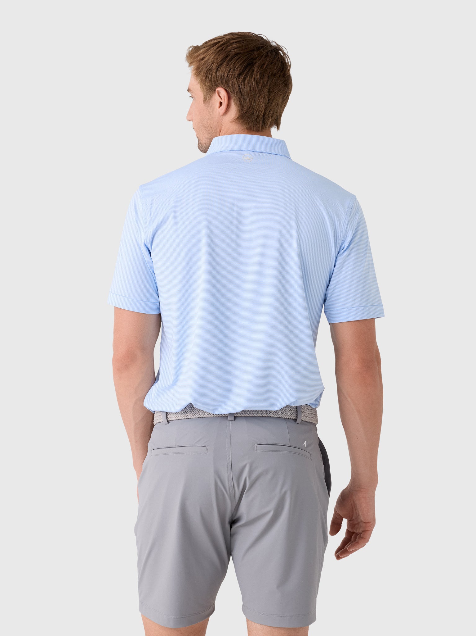 Peter Millar Crown Sport Men's Jubilee Stripe Performance Polo - Saint Bernard