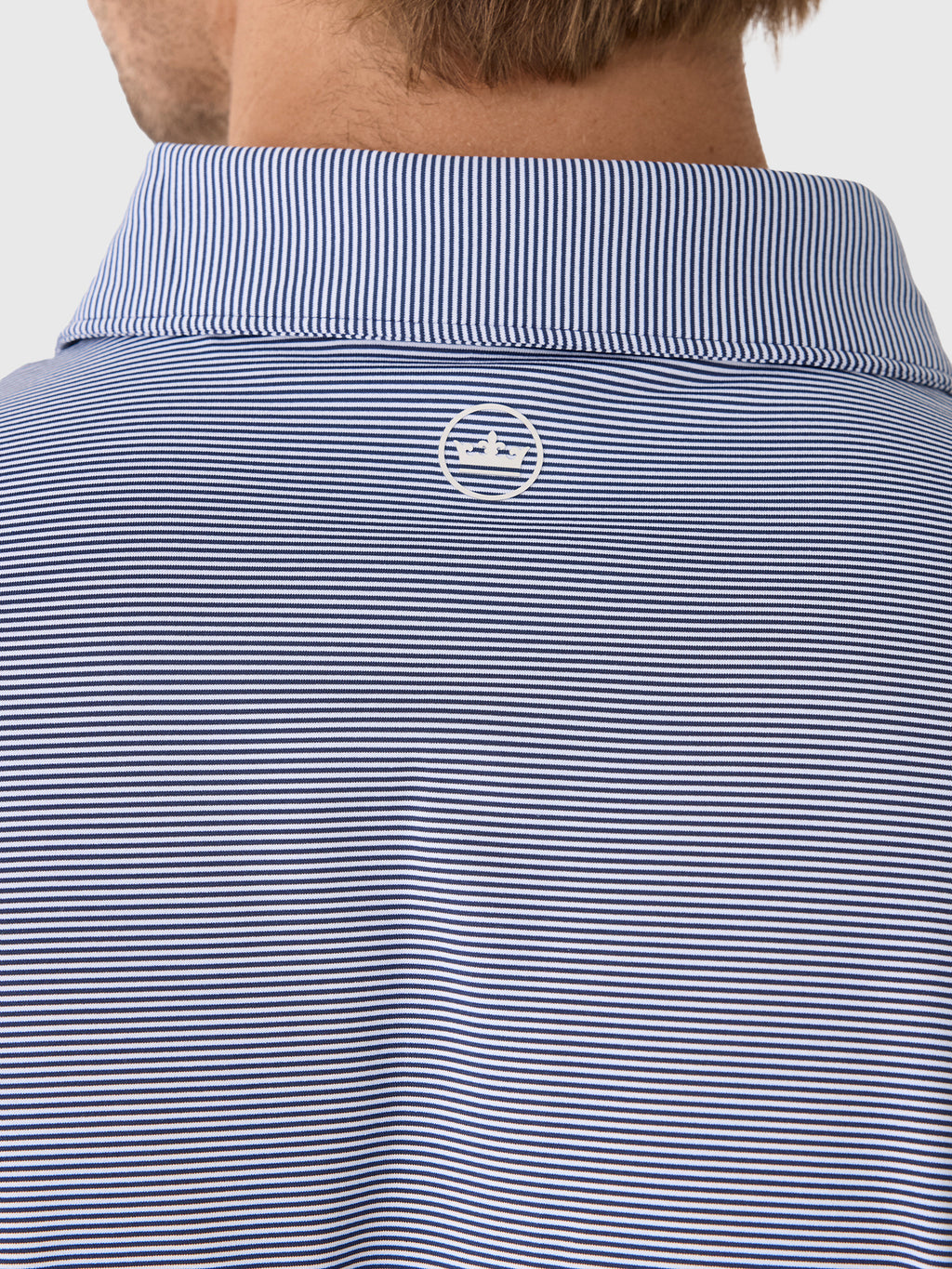 Peter Millar Crown Sport Men's Jubilee Stripe Performance Polo - Saint Bernard