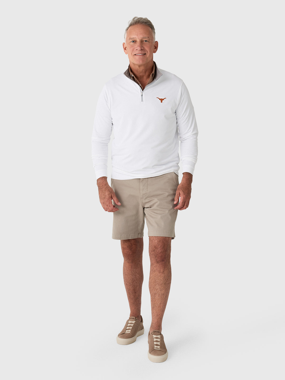 Peter Millar Collegiate Men's Perth Performance Quarter-Zip - Saint Bernard