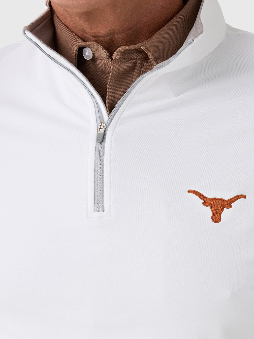 Peter Millar Collegiate Men's Perth Performance Quarter-Zip - Saint Bernard