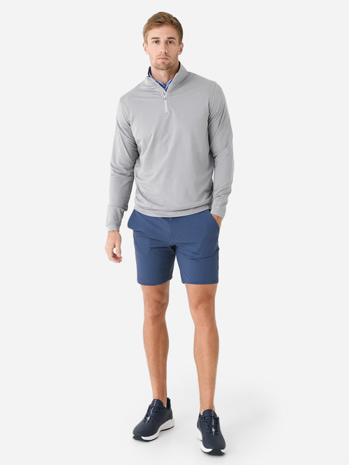 Peter Millar Crown Sport Men's Perth Performance Melange Quarter-Zip