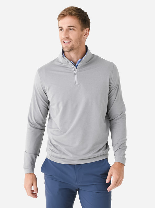 Peter Millar Crown Sport Men's Perth Performance Melange Quarter-Zip