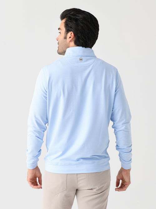 Peter Millar Crown Sport Men's Perth Sugar Stripe Performance Quarter-Zip