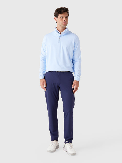 Peter Millar Crown Sport Men's Perth Sugar Stripe Performance Quarter-Zip