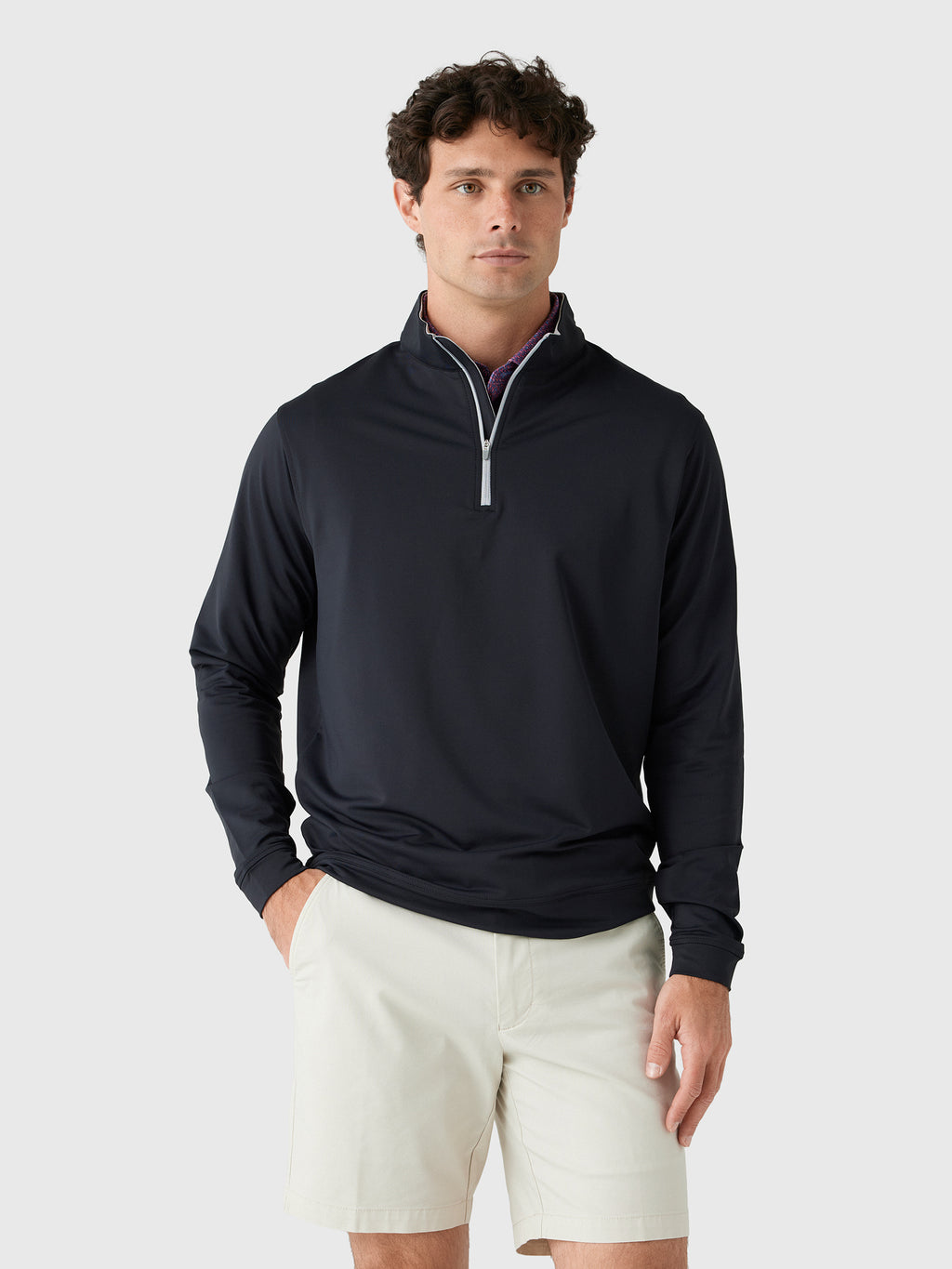 Peter Millar Crown Sport Men's Perth Performance Quarter-Zip - Saint Bernard
