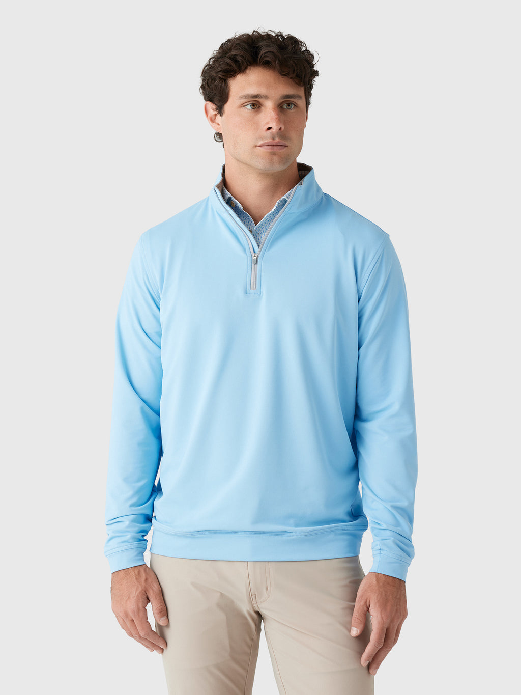 Peter Millar Crown Sport Men's Perth Performance Quarter-Zip - Saint Bernard