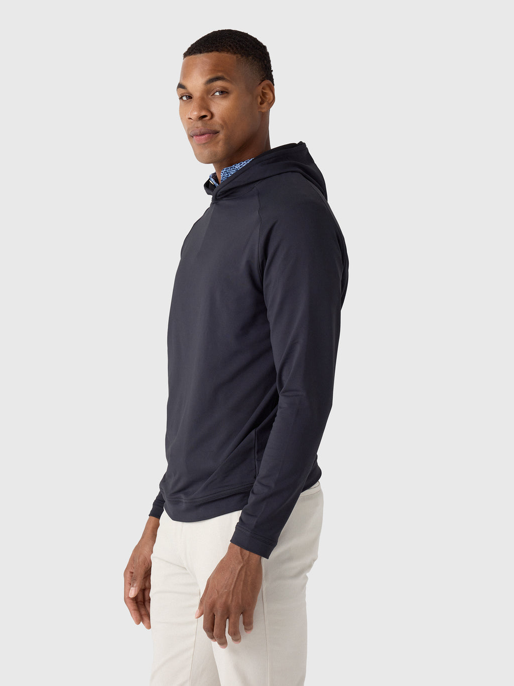 Peter Millar Crown Sport Men's Pine Performance Hoodie - Saint Bernard