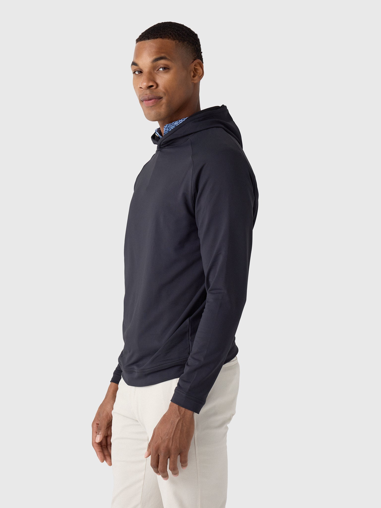 Peter Millar Crown Sport Men's Pine Performance Hoodie - Saint Bernard