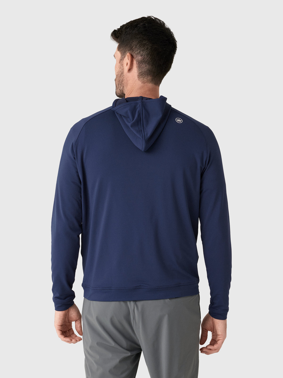 Peter Millar Crown Sport Men's Pine Performance Hoodie - Saint Bernard