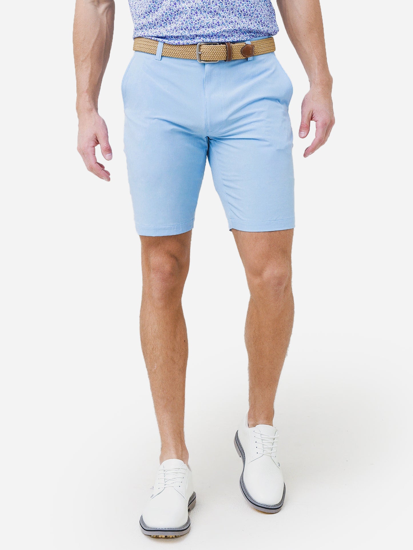 Peter Millar Crown Sport Men's Shackleford Performance Hybrid Short - Saint Bernard