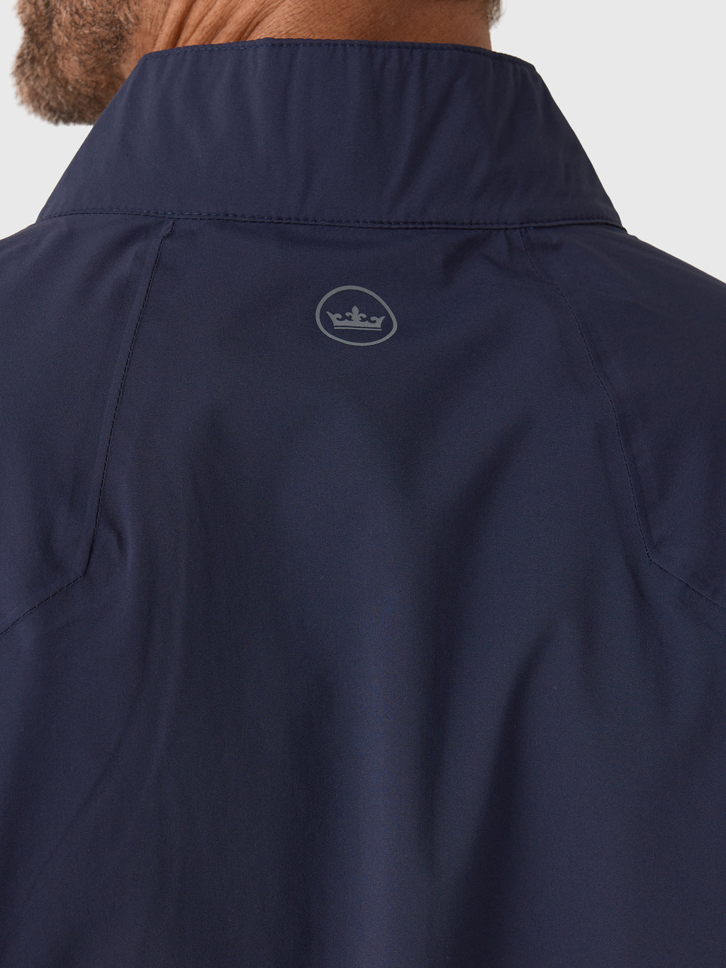 Peter Millar Crown Sport Men's Shield Half-Zip Rain Shell - Saint Bernard