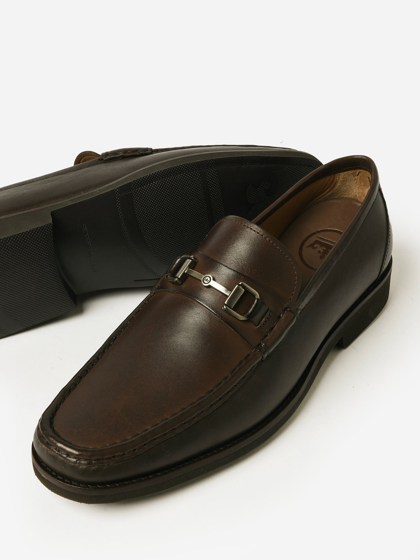 Peter Millar Crown Men's Leather Bit Loafer - Saint Bernard