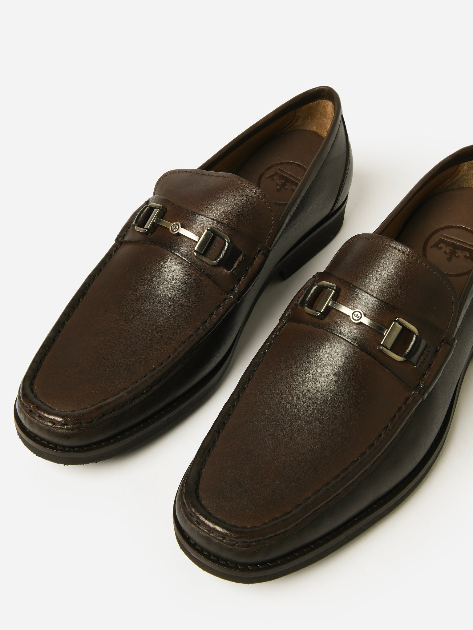 Peter Millar Crown Men's Leather Bit Loafer - Saint Bernard