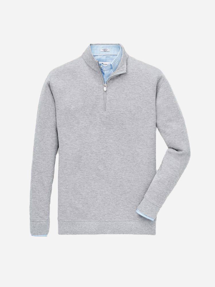 Peter Millar Men's Crown Comfort Interlock Quarter-Zip - Saint Bernard