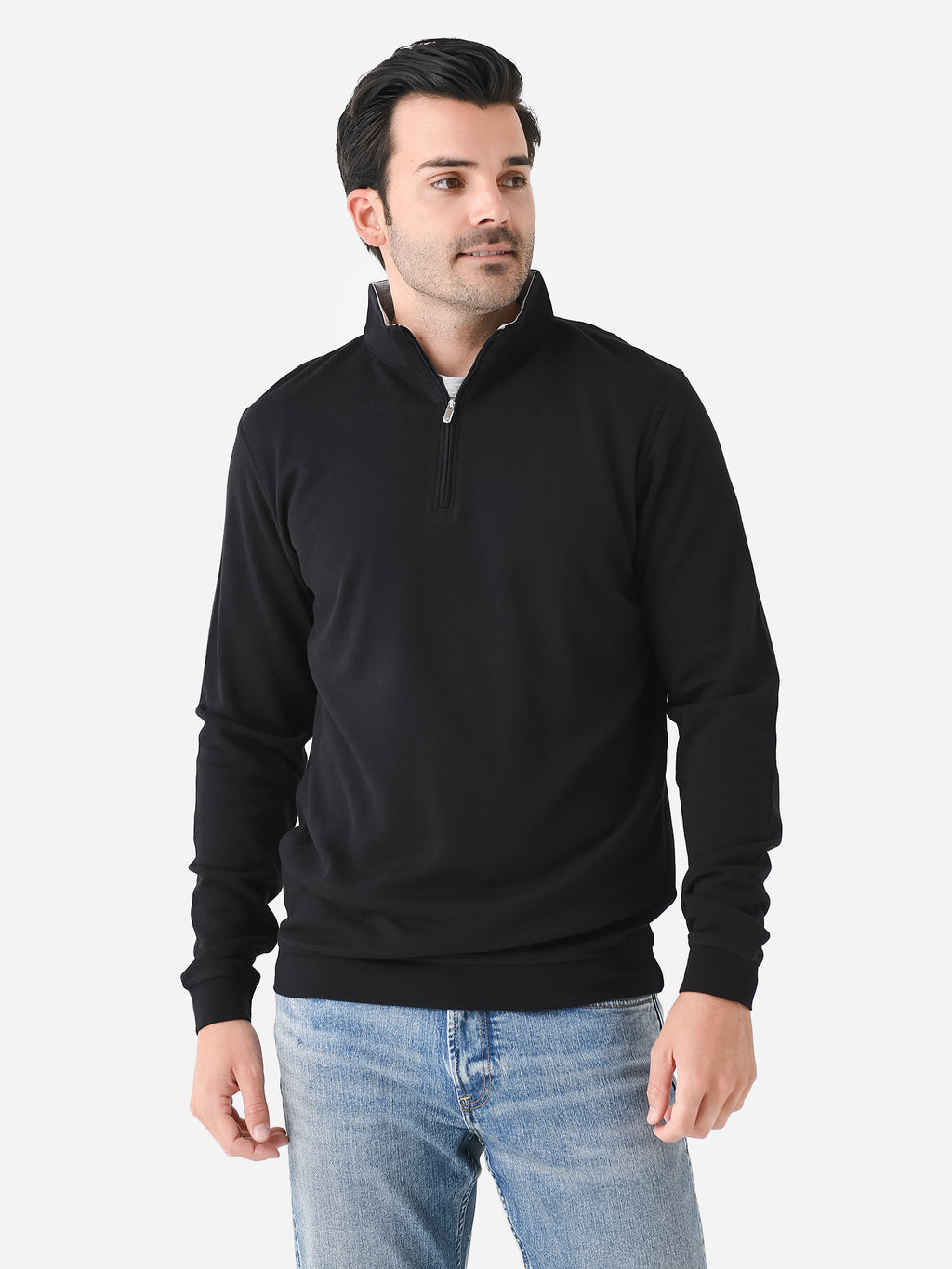 Peter Millar Crown Men's Comfort Quarter-Zip - Saint Bernard