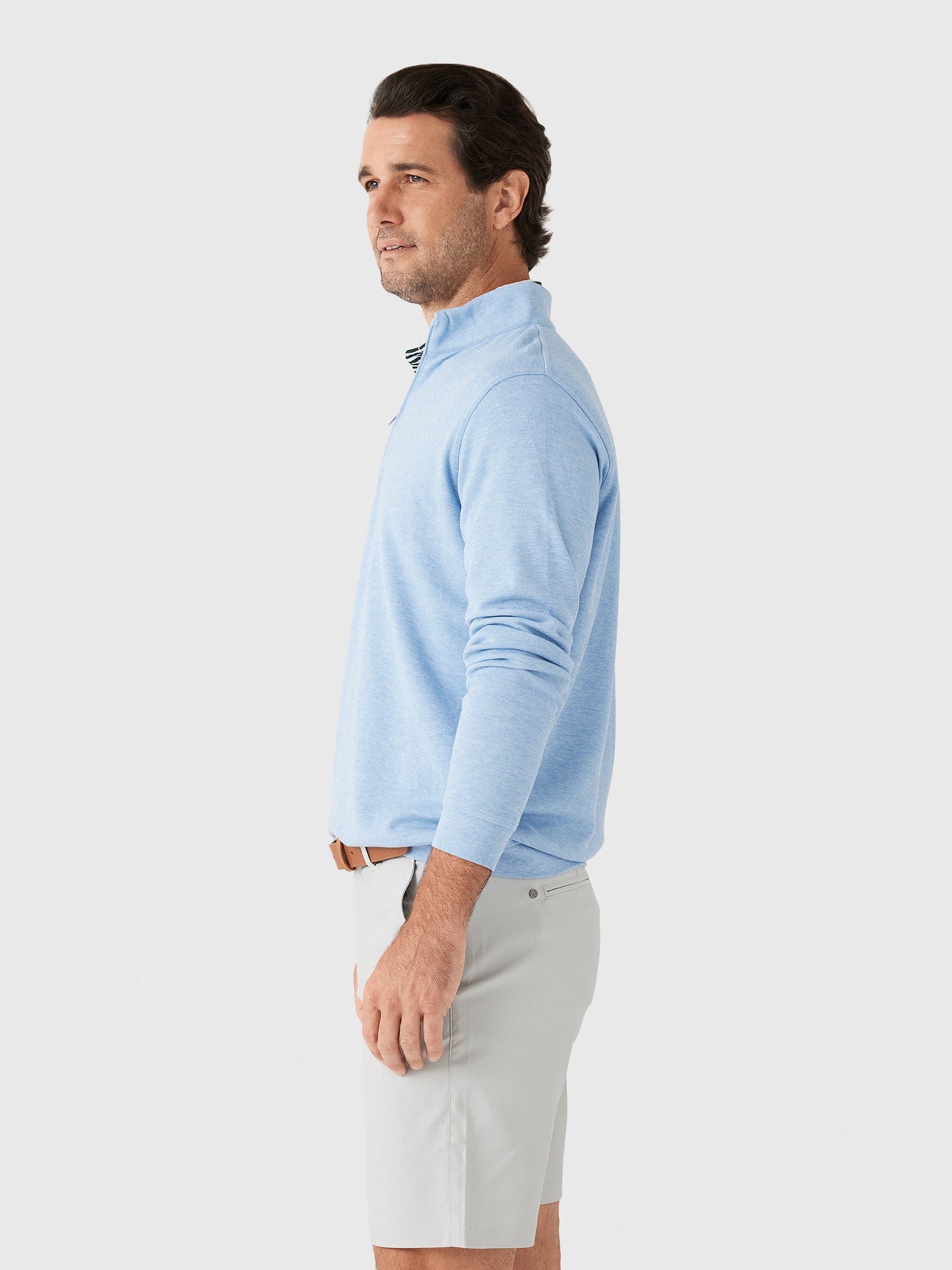 Peter Millar Crown Men's Comfort Quarter-Zip - Saint Bernard