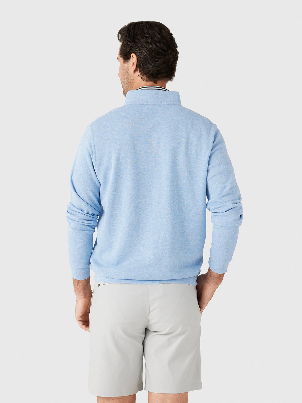 Peter Millar Crown Men's Comfort Quarter-Zip - Saint Bernard
