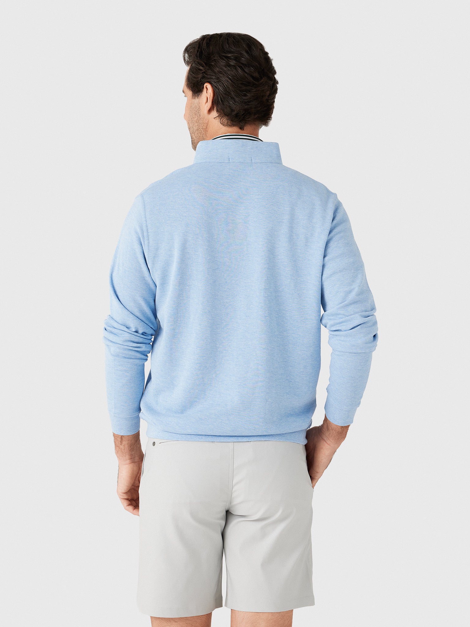 Peter Millar Crown Men's Comfort Quarter-Zip - Saint Bernard