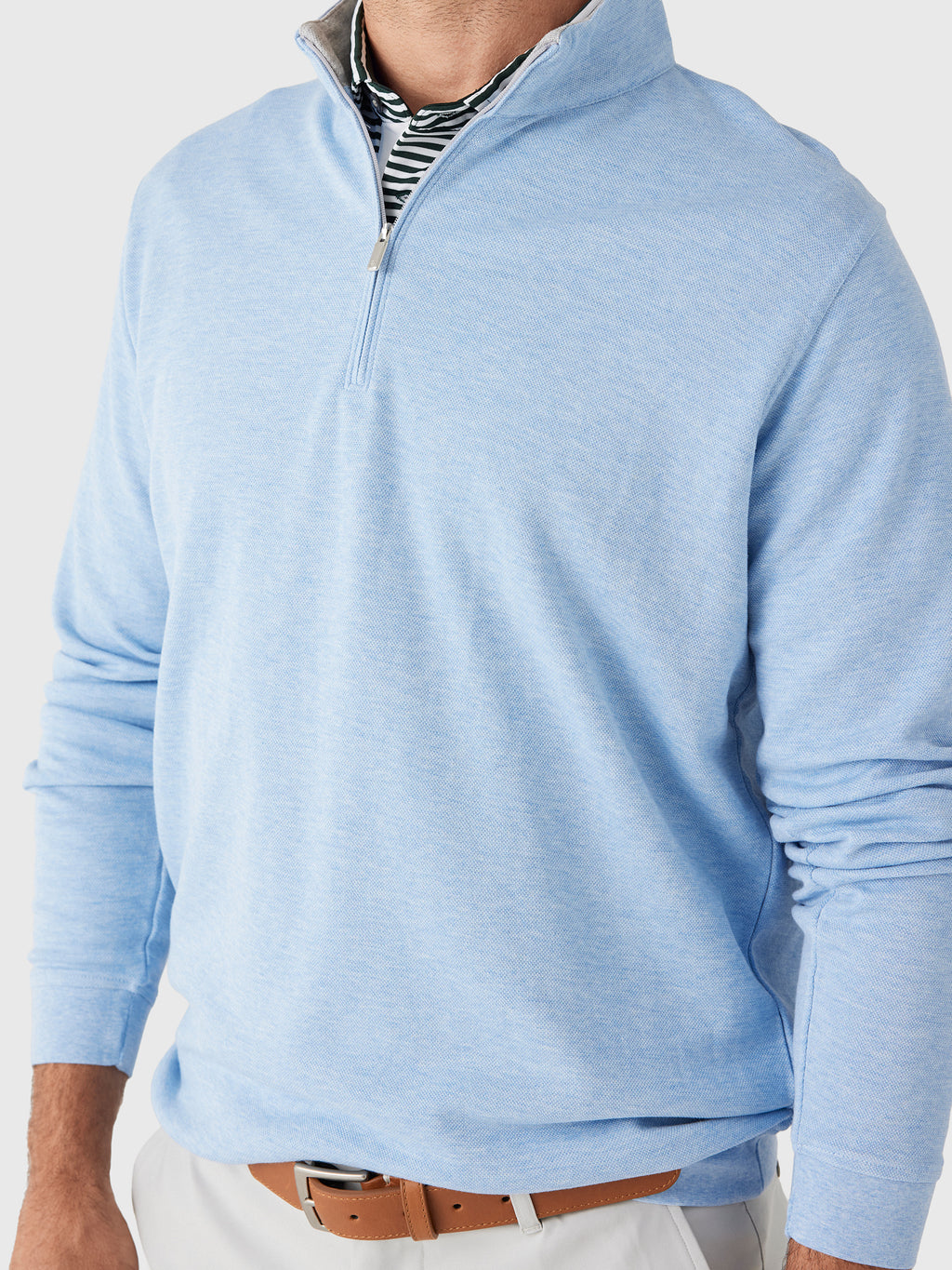 Peter Millar Crown Men's Comfort Quarter-Zip - Saint Bernard