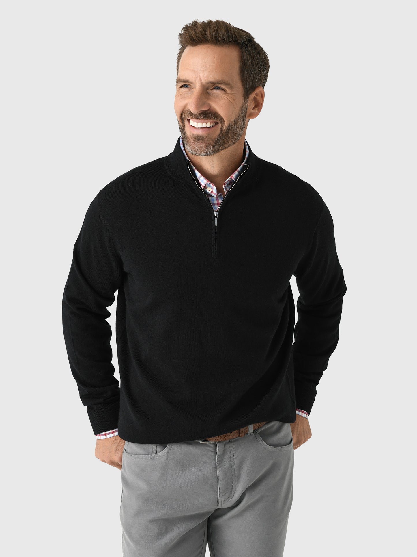 Peter Millar Crown Men's Autumn Crest Quarter-Zip - Saint Bernard
