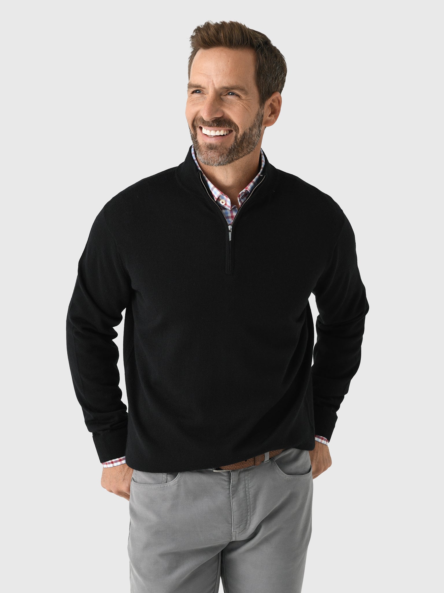 Peter Millar Crown Men's Autumn Crest Quarter-Zip - Saint Bernard